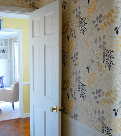 wallpaper ideas for hallways. barb blair#39;s wallpapered